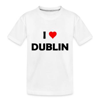 I love Dublin - Ireland - Ireland - Irish - Eire - Kids' Premium Organic T-Shirt - white - Front