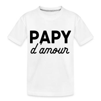 Papy - T-shirt bio Premium Enfant - blanc - Devant