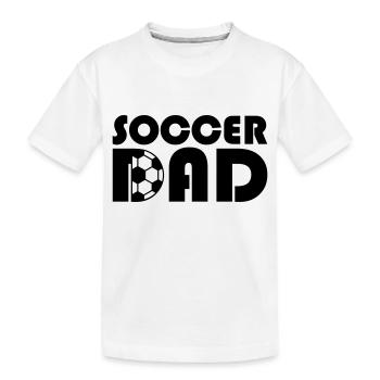 Soccer Dad Design Football Club - Kids' Premium Organic T-Shirt - white - Front