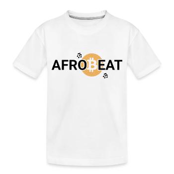 Afrobeat - Kids' Premium Organic T-Shirt - white - Front