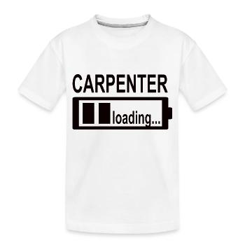 Charpentier Artisan Menuiserie Charpentier Raboteuse - T-shirt bio Premium Enfant - blanc - Devant