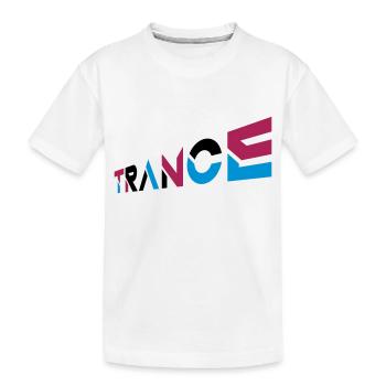 Conception de lettrage Music Trance - T-shirt bio Premium Enfant - blanc - Devant