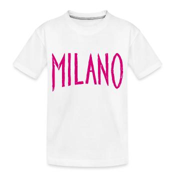 Milano - Kids' Premium Organic T-Shirt - white - Front