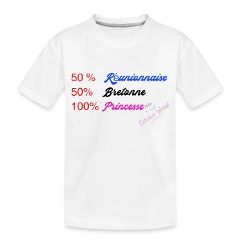 Princesse Reuni-Bretonne - T-shirt bio Premium Enfant - blanc - Devant