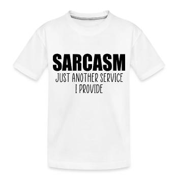 Sarcasme drôle de citation - T-shirt bio Premium Enfant - blanc - Devant
