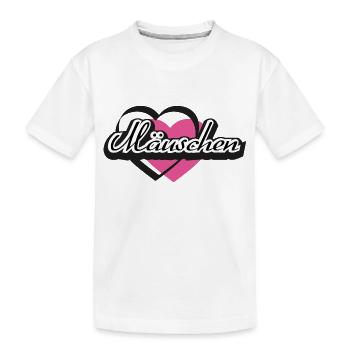 Kosename Mäuschen Herz - Kinder Premium Bio T-Shirt - Weiß - Vorne