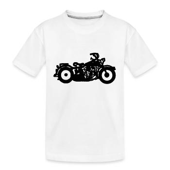 moto - T-shirt bio Premium Enfant - blanc - Devant