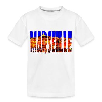 Marseille Ville - T-shirt bio Premium Enfant - blanc - Devant