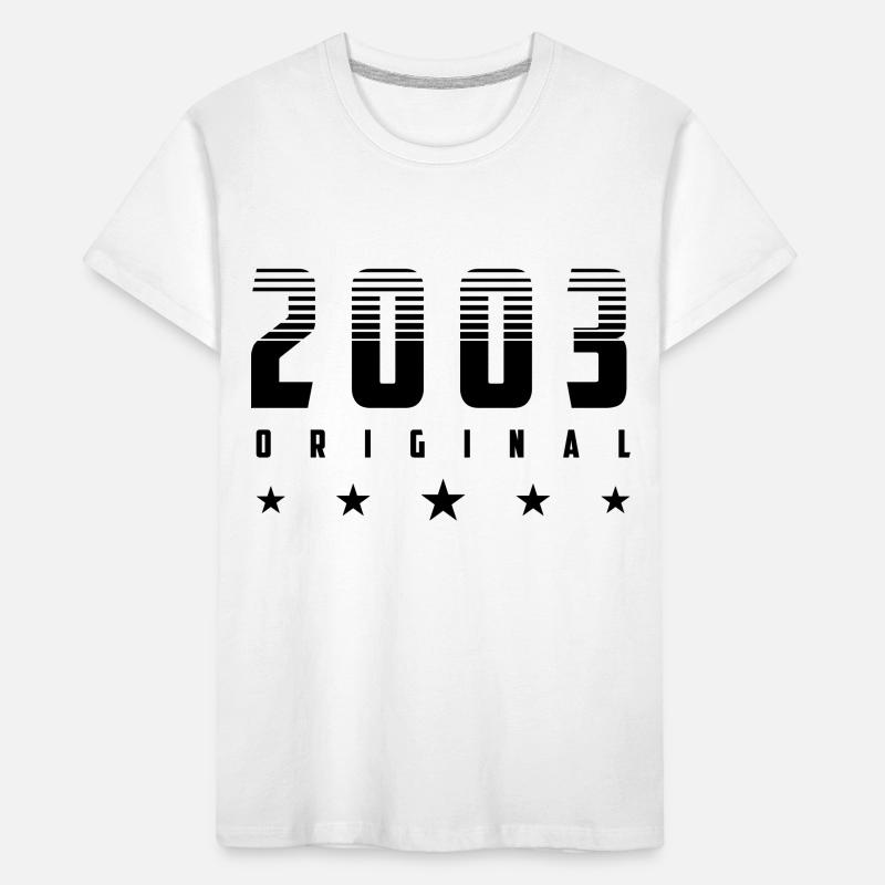 Original 2003 Année de naissance | Couleur modifiable T-shirt bio Premium Enfant