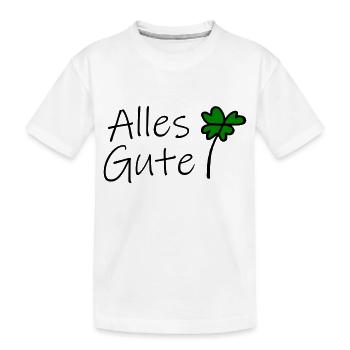 Alles Gute - Kinder Premium Bio T-Shirt - Weiß - Vorne