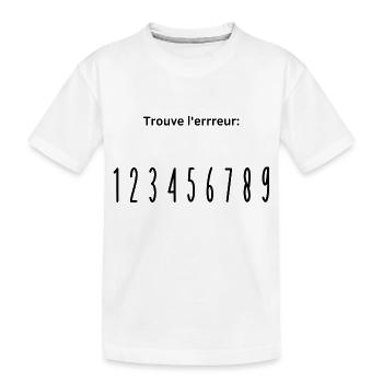 errreur - T-shirt bio Premium Enfant - blanc - Devant