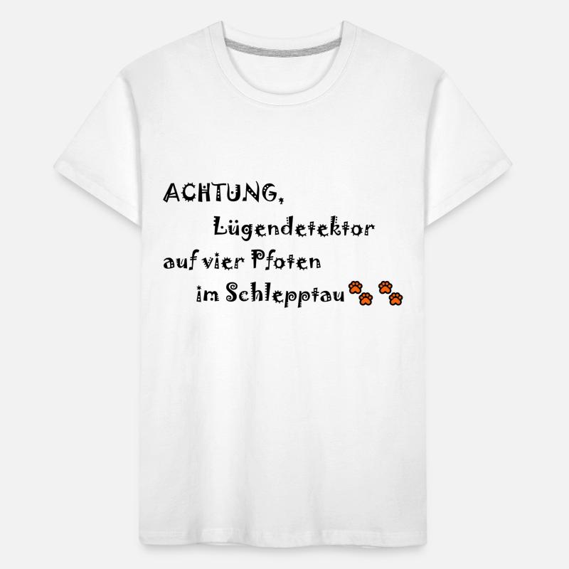 Lügendedektor auf vier Pfoten Kinder Premium Bio T-Shirt