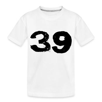 39 Number jersey - Kids' Premium Organic T-Shirt - white - Front