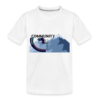 monocycle de descente - T-shirt bio Premium Enfant - blanc - Devant