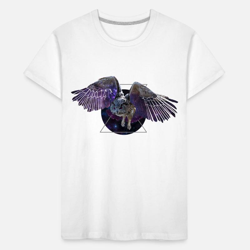 Hibou de l’espace T-shirt bio Premium Enfant