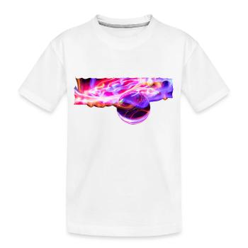 Boule de cristal dans le jeu de lumières - T-shirt bio Premium Enfant - blanc - Devant