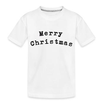 Merry Christmas - Kids' Premium Organic T-Shirt - white - Front
