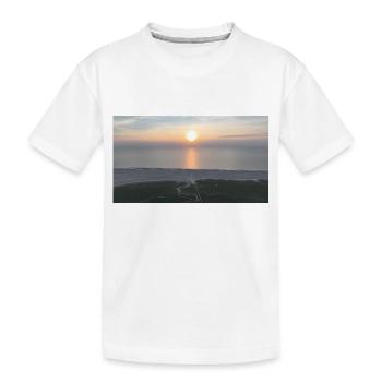 Sonnenuntergang - Sankt Peter Ording - Kinder Premium Bio T-Shirt - Weiß - Vorne