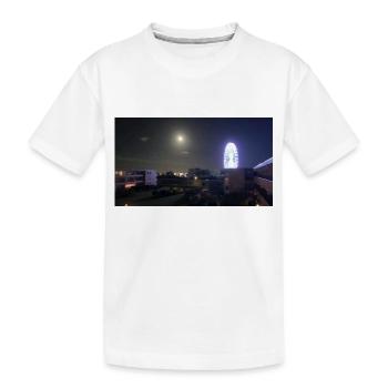 Grande roue grömitz la nuit - T-shirt bio Premium Enfant - blanc - Devant