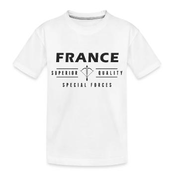 France Superior Quality - T-shirt bio Premium Enfant - blanc - Devant