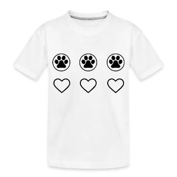 Chien de chasse - T-shirt bio Premium Enfant - blanc - Devant