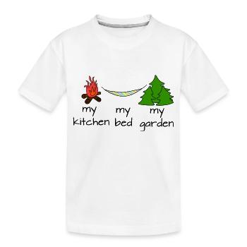 Outdoor - Kinder Premium Bio T-Shirt - Weiß - Vorne