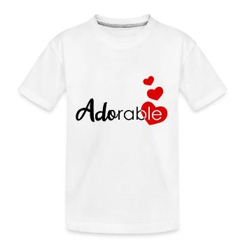 Adorable drawing for teenager, woman - Kids' Premium Organic T-Shirt - white - Front