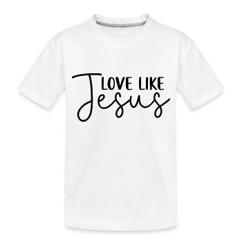 Aimer comme Jésus - T-shirt bio Premium Enfant - blanc - Devant