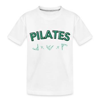 Pilates Différentes positions - T-shirt bio Premium Enfant - blanc - Devant