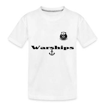 Warships - Kinder Premium Bio T-Shirt - Weiß - Vorne