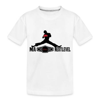 Manextlevel Fighter2 - Kinder Premium Bio T-Shirt - Weiß - Vorne