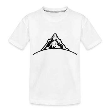 Berge Symbol Mountains - Kids' Premium Organic T-Shirt - white - Front