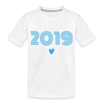 Né en 2019 garçon - T-shirt bio Premium Enfant - blanc - Devant