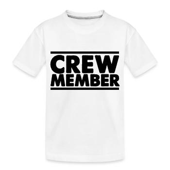 Membre d’équipage - T-shirt bio Premium Enfant - blanc - Devant