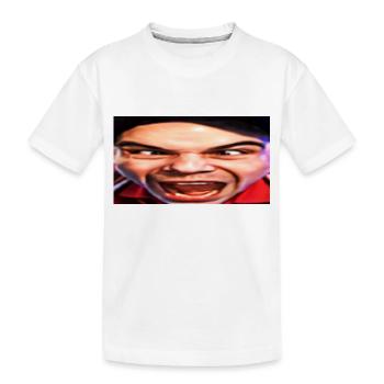 THE RAGE FACE - Kids' Premium Organic T-Shirt - white - Front