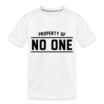propriété de personne - T-shirt bio Premium Enfant - blanc - Devant