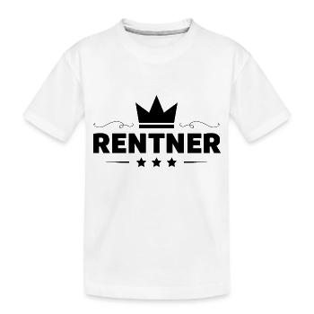 Rentner Rente - Kinder Premium Bio T-Shirt - Weiß - Vorne