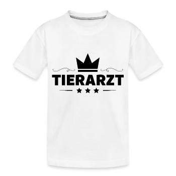 Tierarzt Beruf - Kinder Premium Bio T-Shirt - Weiß - Vorne