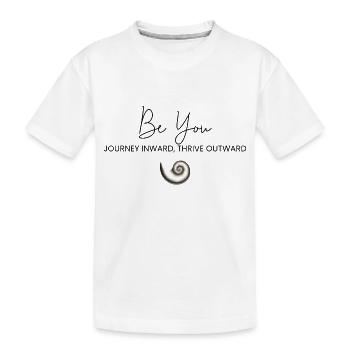 Be yourself - Kids' Premium Organic T-Shirt - white - Front