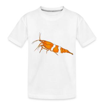 Garnele, shrimp Neocaridina davidi, Aquarium - Kinder Premium Bio T-Shirt - Weiß - Vorne