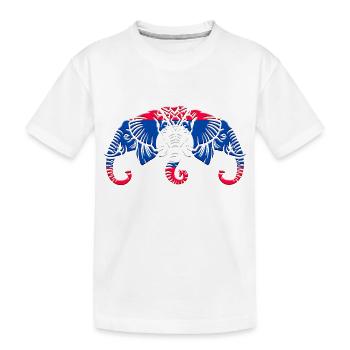 Laos Lao Laotian Flag Elephant Lao I Cadeau - T-shirt bio Premium Enfant - blanc - Devant