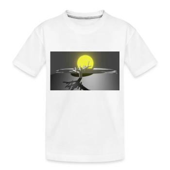 Landschaft - Kinder Premium Bio T-Shirt - Weiß - Vorne