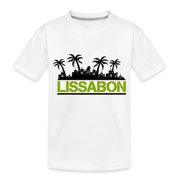 Lisbon - Kids' Premium Organic T-Shirt - white - Front