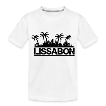 Lisbon - Kids' Premium Organic T-Shirt - white - Front