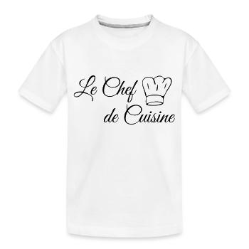 Le Chef de Cuisine - Chefkoch - Kinder Premium Bio T-Shirt - Weiß - Vorne