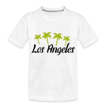 Los Angeles - Kids' Premium Organic T-Shirt - white - Front