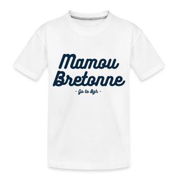 mamou bretonne bleu - T-shirt bio Premium Enfant - blanc - Devant