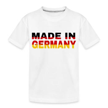 made in Germany - Kinder Premium Bio T-Shirt - Weiß - Vorne
