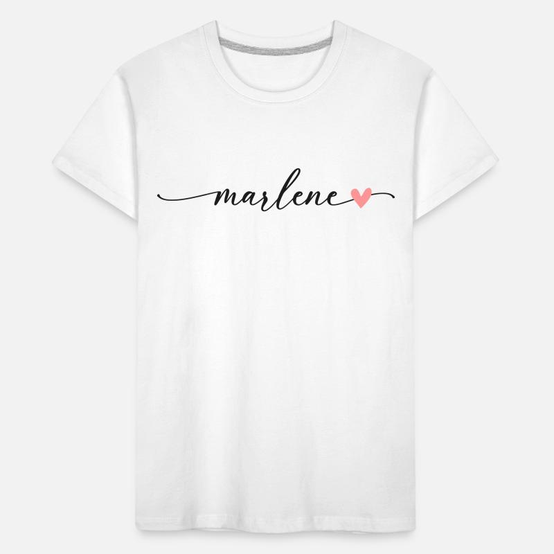 Marlene Name Calligraphy Font Kids' Premium Organic T-Shirt