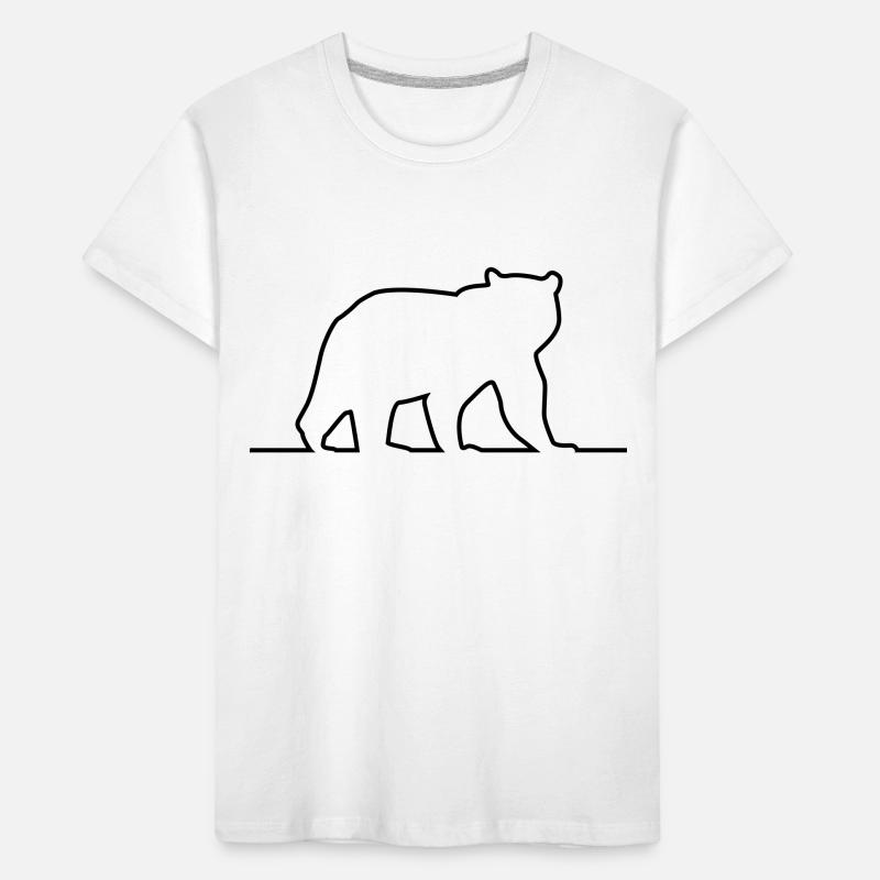 Silhouette d’ours T-shirt bio Premium Enfant